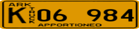 Trailer License Plate